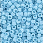 Toho seed beads 8/0 round Opaque-Lustered Pale Blue - TR-08-124